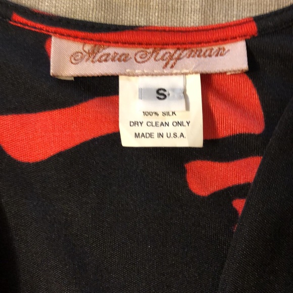 Mara Hoffman black & red mini dress Sz Small - Picture 4 of 6